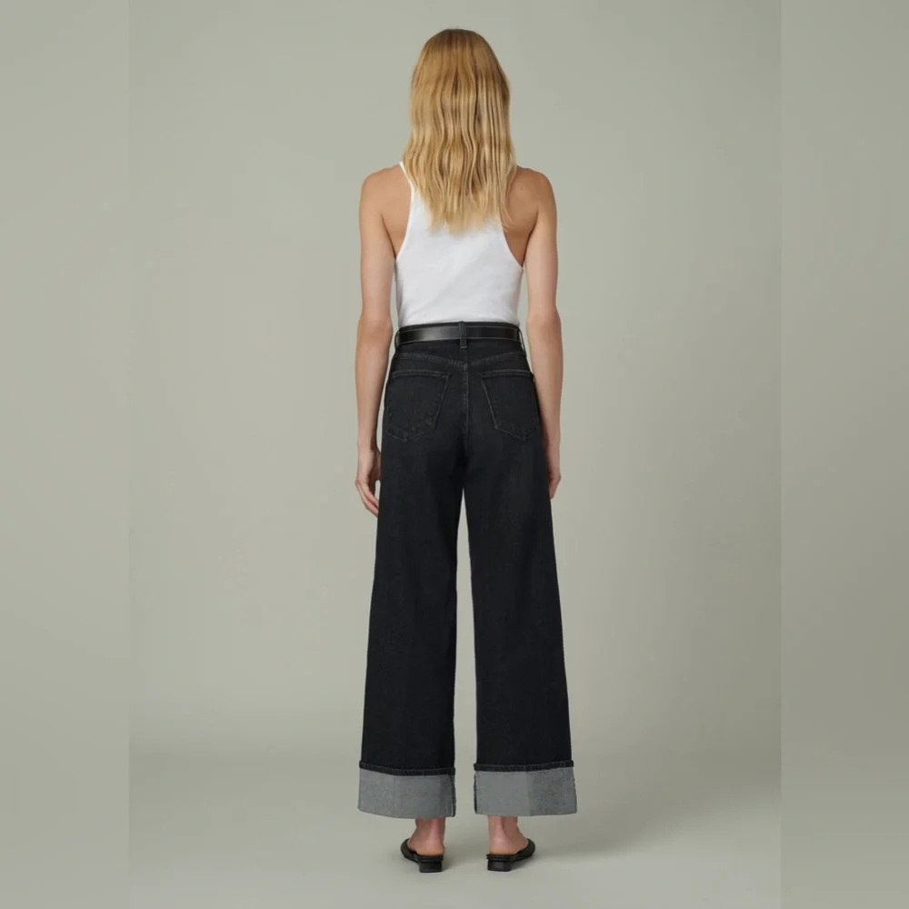 Joe's Jeans Dark Wide-Leg Denim - Picture 5 of 14